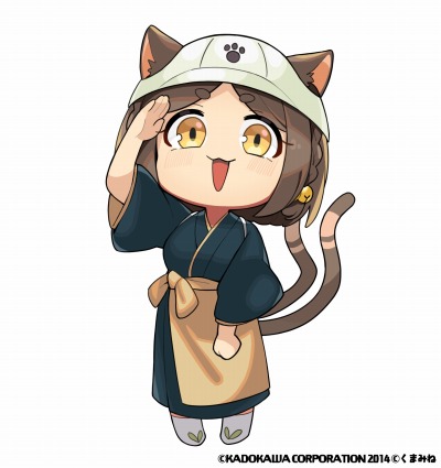 画像ギャラリー No.005のサムネイル画像 / 「妖怪百姫たん！」がくまみね氏のキャラクター「仕事猫」とのコラボイベントを実施