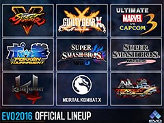 「EVO 2016」の競技種目が発表。新たに「ポッ拳」が選出，最終日の決勝は“格闘技界の殿堂”ことMandalay Bay Events Centerで開催へ