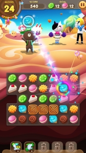 画像ギャラリー No.003のサムネイル画像 / パズルゲーム「LINE スイーツ」が配信に。全6種類のLINEキャラクターが登場