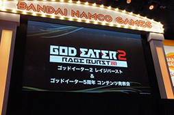 画像ギャラリー No.032のサムネイル画像 / ［TGS 2014］「GOD EATER 2 RAGE BURST」ステージをレポート。新キャラ「リヴィ・コレット」をはじめとする新要素が続々判明