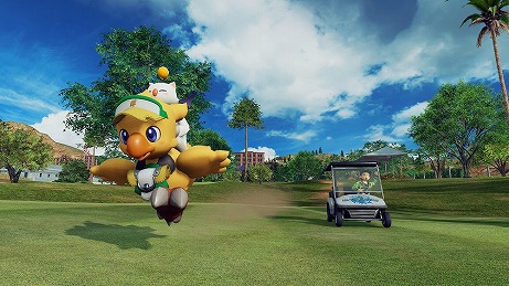 画像ギャラリー No.009のサムネイル画像 / 「New みんなのGOLF」が「ファイナルファンタジー30周年記念」とコラボ。チョコボに乗ってコースを走ったり，泳ぐことも可能