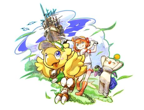 画像ギャラリー No.013のサムネイル画像 / 「New みんなのGOLF」が「ファイナルファンタジー30周年記念」とコラボ。チョコボに乗ってコースを走ったり，泳ぐことも可能
