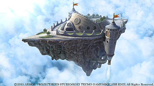 画像ギャラリー No.002のサムネイル画像 / 「ドラゴンクエストヒーローズ」，冒険の拠点の一つ「空艦バトシエ」が公開。錬金釜からルイーダの酒場までを備えた空の拠点