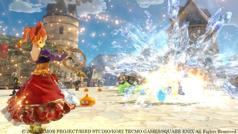 画像ギャラリー No.001のサムネイル画像 / 「ドラゴンクエストヒーローズ」プレイヤーキャラクターの特技続報。ゼシカは呪文とお色気を武器に，ヤンガスはパワフルにオノを振るってバトル