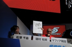 画像ギャラリー No.019のサムネイル画像 / ［TGS 2016］「ペルソナ5」声優トークステージをレポート。怪盗4人と探偵1人がキャラクターの魅力を語り，“猫ではない猫”モルガナを描く