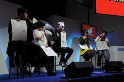 画像ギャラリー No.032のサムネイル画像 / ［TGS 2016］「ペルソナ5」声優トークステージをレポート。怪盗4人と探偵1人がキャラクターの魅力を語り，“猫ではない猫”モルガナを描く