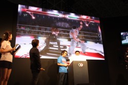 画像ギャラリー No.011のサムネイル画像 / ［TGS 2014］VF対DOAの主人公対決に会場が沸いた「DEAD OR ALIVE 5 Last Round」エキシビションマッチ。優勝は霞使いのとも選手
