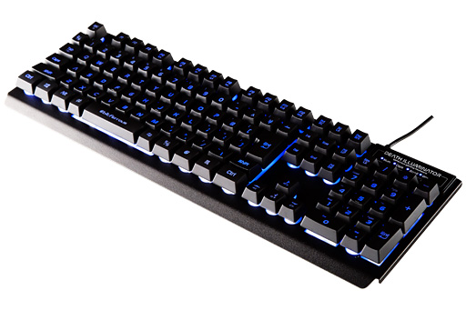 画像ギャラリー No.002のサムネイル画像 / 税込2980円のエントリーゲーマー向けキーボード「デスイルミネーター」がビット・トレード・ワンから発売