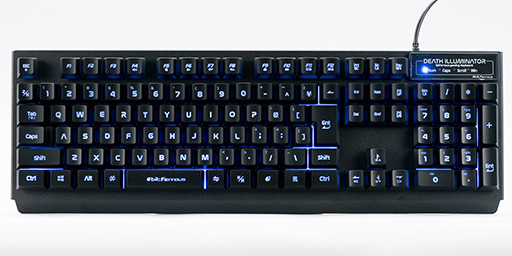 画像ギャラリー No.004のサムネイル画像 / 税込約3000円のゲーマー向けキーボード「デスイルミネーター」レビュー。エントリー市場の大本命か？