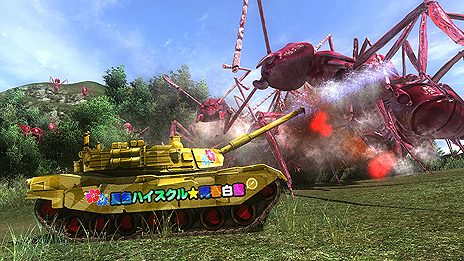 画像ギャラリー No.005のサムネイル画像 / 「地球防衛軍4.1」に「バレットガールズ」「夏色ハイスクル★青春白書（略）」とコラボしたイタ戦車DLCが登場
