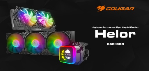 画像ギャラリー No.003のサムネイル画像 / COUGARから，光る簡易液冷CPUクーラー「AQUA」「Helor」が発売に