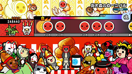 画像ギャラリー No.012のサムネイル画像 / 「太鼓の達人 特盛り！」，スタンプをコレクションできる「スタンプ帳」の情報を紹介。新たにGUMIやIA，ドラえもんのゲスト出演も決定