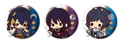 画像ギャラリー No.001のサムネイル画像 / 「刀剣乱舞」デフォルメイラストを使用したトレーディング缶バッジが登場