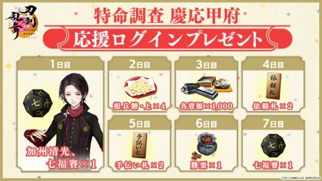 画像ギャラリー No.009のサムネイル画像 / 「刀剣乱舞ONLINE」，孫六兼元（CV：杉田智和）が登場する期間限定鍛刀キャンペーンや「特命調査 慶応甲府」を開催。第五部隊の実装も