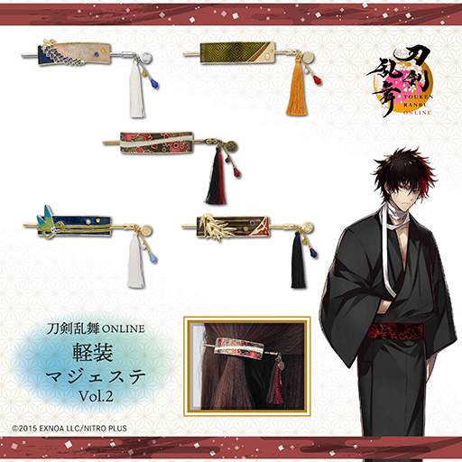 画像ギャラリー No.001のサムネイル画像 / 「刀剣乱舞ONLINE」，軽装姿をイメージしたイヤーカフ，ポニーフック，マジェステ第2弾の予約受付を開始。三日月宗近ら5振り