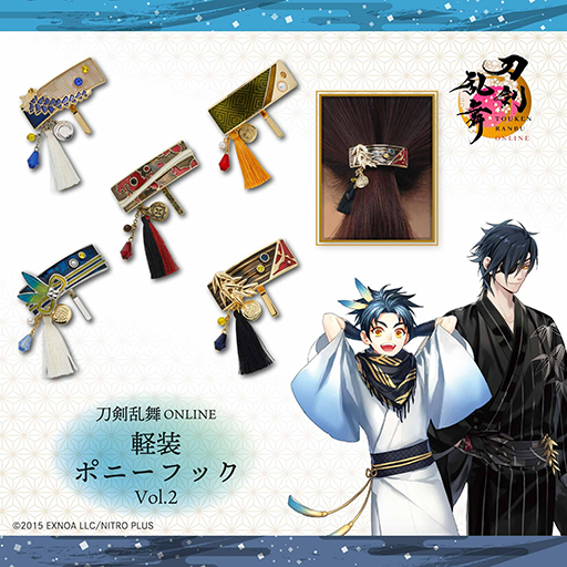 画像ギャラリー No.003のサムネイル画像 / 「刀剣乱舞ONLINE」，軽装姿をイメージしたイヤーカフ，ポニーフック，マジェステ第2弾の予約受付を開始。三日月宗近ら5振り