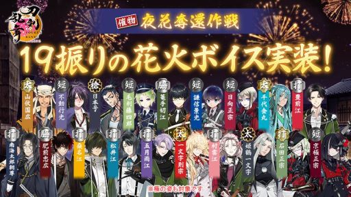 画像ギャラリー No.005のサムネイル画像 / 「刀剣乱舞ONLINE」,刀剣男士5振りの軽装を実装。仕立券が最大2枚手に入る催物「夜花奪還作戦」も開催