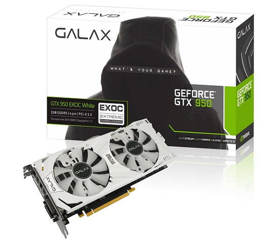 画像ギャラリー No.004のサムネイル画像 / GALAX,白いGPUクーラーを搭載したGTX 950カード