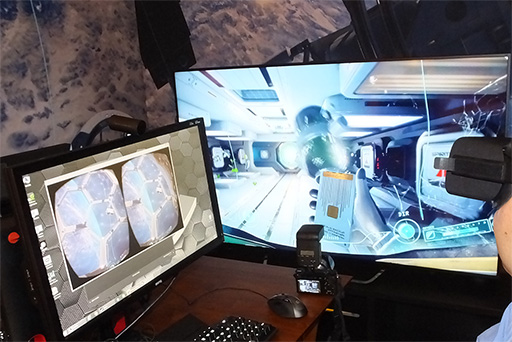 画像ギャラリー No.013のサムネイル画像 / ［CES 2016］「VR Ready」ロゴプログラムを開始したNVIDIAのブースに行って，最新のVRコンテンツを「Rift」と「Vive Pre」で体験してきた