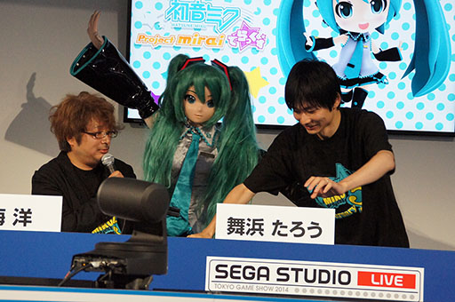 画像ギャラリー No.008のサムネイル画像 / ［TGS 2014］ミクダヨーさん，3歳を迎える。「初音ミク Project mirai でらっくす」，実機プレイも披露されたステージイベントをレポート