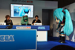 画像ギャラリー No.012のサムネイル画像 / ［TGS 2014］ミクダヨーさん，3歳を迎える。「初音ミク Project mirai でらっくす」，実機プレイも披露されたステージイベントをレポート