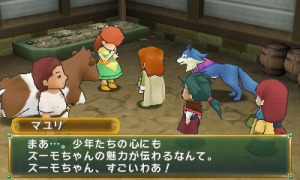 画像ギャラリー No.003のサムネイル画像 / 「ポポロクロイス牧場物語」夏の大地「ズズール地方」の人々を紹介。「マウリシオ牧場」でピエトロは牛のようなズーモに遭遇