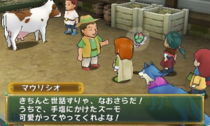 画像ギャラリー No.011のサムネイル画像 / 「ポポロクロイス牧場物語」夏の大地「ズズール地方」の人々を紹介。「マウリシオ牧場」でピエトロは牛のようなズーモに遭遇
