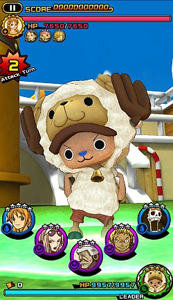 画像ギャラリー No.008のサムネイル画像 / 「ONE PIECE DANCE BATTLE」お年玉「★4チョッパーひつじ」を配布