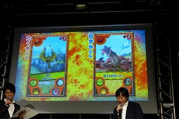 画像ギャラリー No.012のサムネイル画像 / カプコン×マーベラスの「モンスターハンター スピリッツ 稼働記念プレス発表会」をレポート。ザ・たっちがコンビの絆を深める戦いを見せる