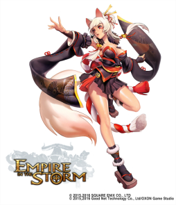 画像ギャラリー No.001のサムネイル画像 / 「EMPIRE IN THE STORM」に回復スキルを使う英雄「クウコ」が登場