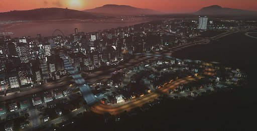 画像ギャラリー No.001のサムネイル画像 / 「Cities: Skylines」の昼夜表現はDLC「After Dark」がなくても無料パッチで実装