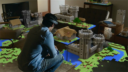 画像ギャラリー No.003のサムネイル画像 / Microsoftの驚くべき隠し球,立体映像対応HMD「HoloLens」は何ができるのか?