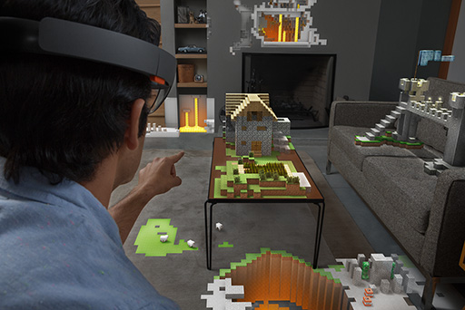 画像ギャラリー No.005のサムネイル画像 / Microsoftの驚くべき隠し球,立体映像対応HMD「HoloLens」は何ができるのか?