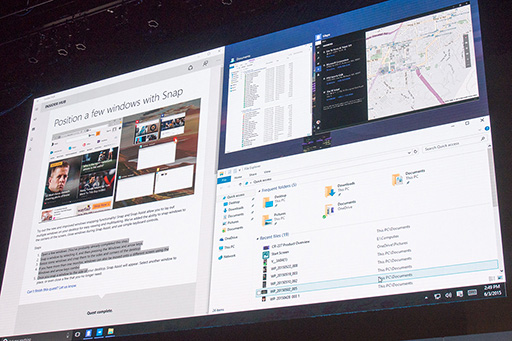画像ギャラリー No.010のサムネイル画像 / ［COMPUTEX］リリースを7月に控えるWindows 10の利点や機能がアピールされたMicrosoftプレスカンファレンス
