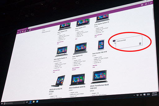 画像ギャラリー No.014のサムネイル画像 / ［COMPUTEX］リリースを7月に控えるWindows 10の利点や機能がアピールされたMicrosoftプレスカンファレンス