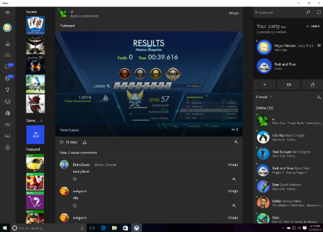 画像ギャラリー No.002のサムネイル画像 / Windows 10に統合される「Xbox Live」機能は,ソーシャル面で大きく進化