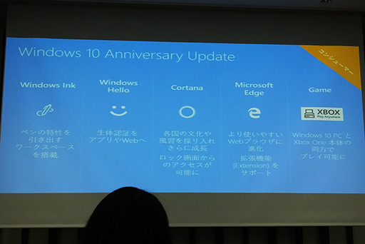 画像ギャラリー No.006のサムネイル画像 / Windows 10の大型アップデート第2弾「Anniversary Update」は，ゲーマーにどんなメリットがあるのか。日本マイクロソフトによる説明会をレポート