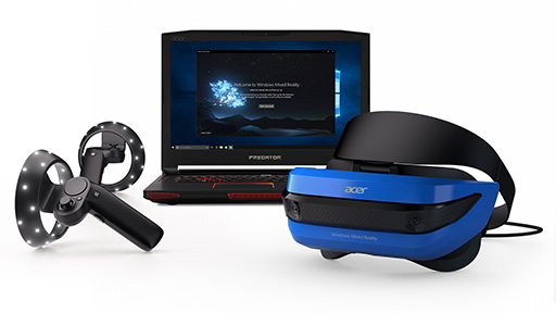 画像ギャラリー No.002のサムネイル画像 / Microsoft,VR・AR技術「Windows Mixed Reality」対応のモーションコントローラを発表。Windows 10の次期大型アップデートも明らかに