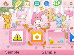 画像ギャラリー No.004のサムネイル画像 / ニンテンドー3DSのテーマに「マイメロディ」と「アイカツ!」が登場