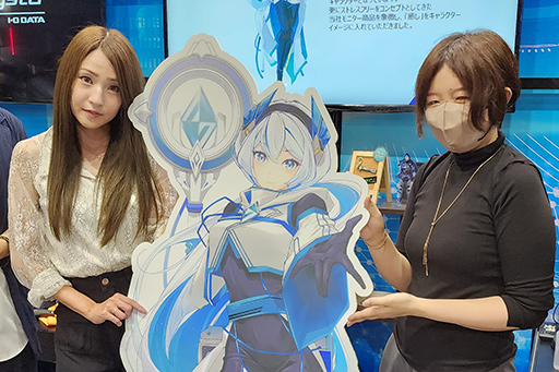 画像ギャラリー No.002のサムネイル画像 / ［TGS2023］ゲーマー向けディスプレイ「GigaCrysta」の10周年記念で公式美少女キャラ「ギガクリシア」が誕生
