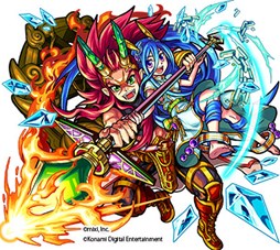 画像ギャラリー No.004のサムネイル画像 / 「モンスト」と「モンスト MULTI BURST」の連動キャンペーンが4月28日にスタート。神化合体も可能なオリジナルモンスター「バースト」「マール」がスマホ版で手に入る