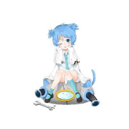 画像ギャラリー No.002のサムネイル画像 / 「猫耳さばいばー！」進化対応キャラクター第1弾は，ドジっ子にゃんこ「リッピ」