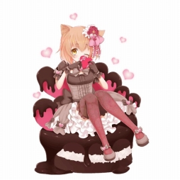 画像ギャラリー No.005のサムネイル画像 / 「猫耳さばいばー！」，バレンタイン仕様にゃんこ「のん」が追加。2月12日まで