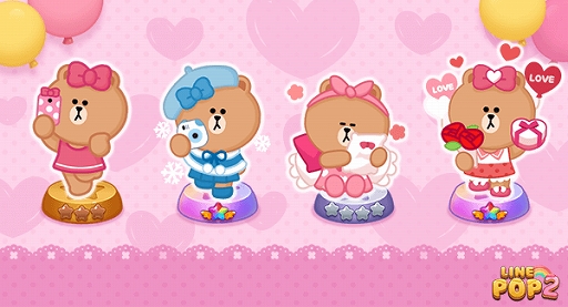 画像ギャラリー No.002のサムネイル画像 / 「LINE POP2」が1500万ダウンロードを突破。 新キャラクター“チョコ”の追加などさまざまな記念キャンペーンが実施