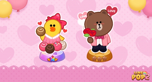 画像ギャラリー No.003のサムネイル画像 / 「LINE POP2」が1500万ダウンロードを突破。 新キャラクター“チョコ”の追加などさまざまな記念キャンペーンが実施