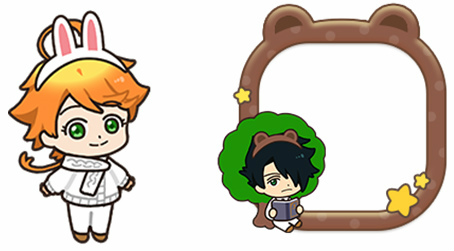 画像ギャラリー No.007のサムネイル画像 / 「LINE POP2」×TVアニメ「約束のネバーランド」コラボがスタート