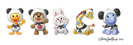 画像ギャラリー No.002のサムネイル画像 / 「LINE パズルタンタン」が「Suzy’s Zoo」とコラボ。記念のスタンプも配信決定