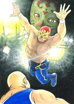 画像ギャラリー No.002のサムネイル画像 / 「プロレスラーをつくろう!」,原田久仁信氏の描いたイメージイラストが公開に