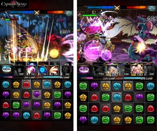 画像ギャラリー No.002のサムネイル画像 / gloops,パズルで戦うラインディフェンスゲーム「クリムゾンウォーズ」の配信を開始。プレイヤー同士のリアルタイム対戦や協力プレイも可能