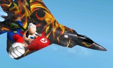画像ギャラリー No.003のサムネイル画像 / 「エースコンバット 3D クロスランブル ＋」にフォックスやパックマンのコラボ機体が登場。マリオ機やルイージ機の別カラーバージョンも